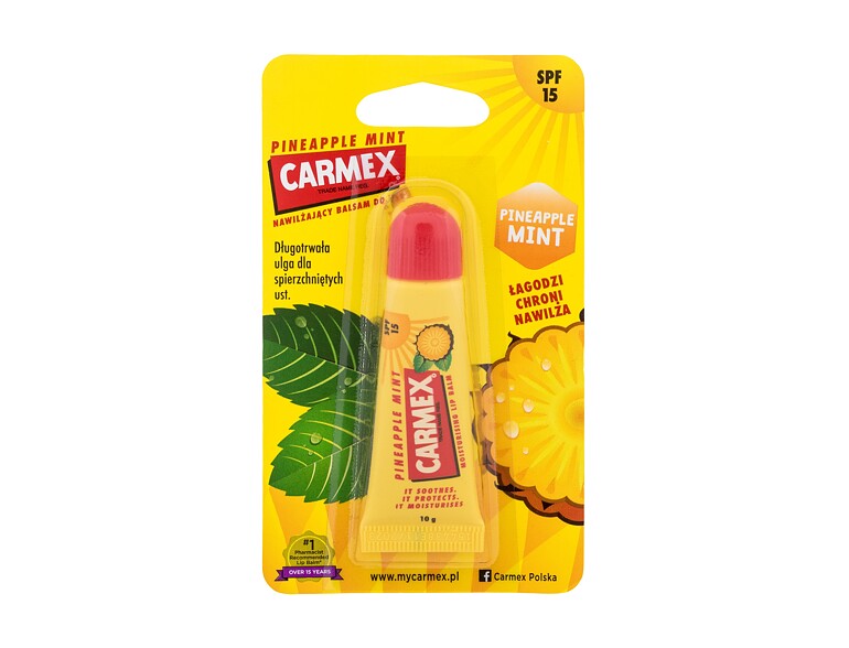 Balsamo per le labbra Carmex Pineapple Mint SPF15 10 g confezione danneggiata
