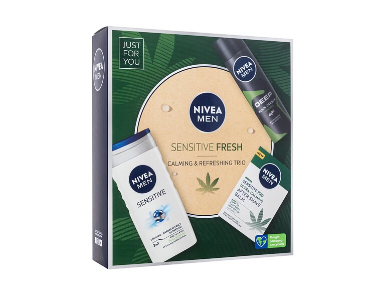 After Shave Balsam Nivea Men Sensitive Fresh Calming & Refreshing Trio 100 ml Sets