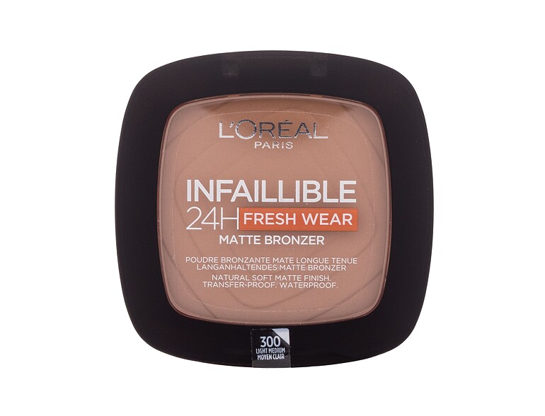 Bronzer L'Oréal Paris Infaillible 24H Fresh Wear Matte Bronzer 9 g 300 Light Medium
