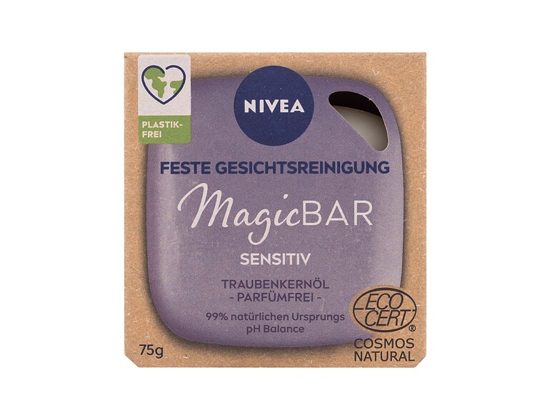 Savon nettoyant Nivea Magic Bar Sensitive Grape Seed Oil 75 g