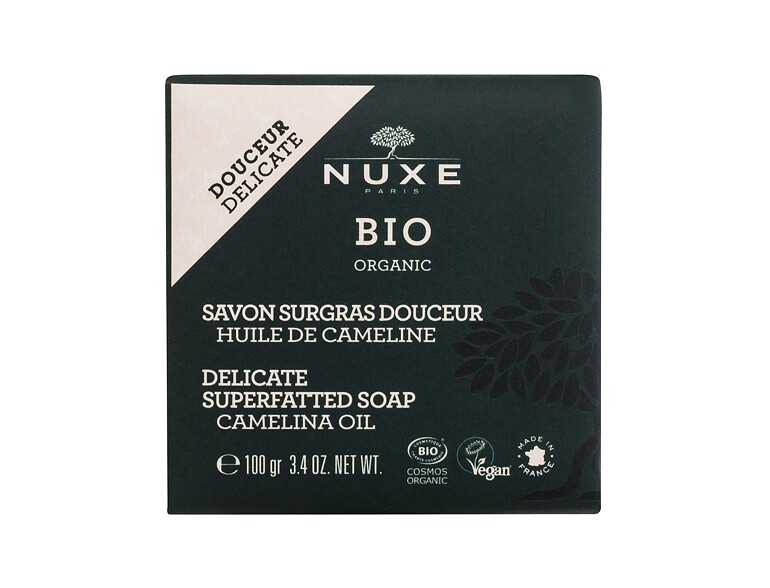 Pain de savon NUXE Bio Organic Delicate Superfatted Soap Camelina Oil 100 g