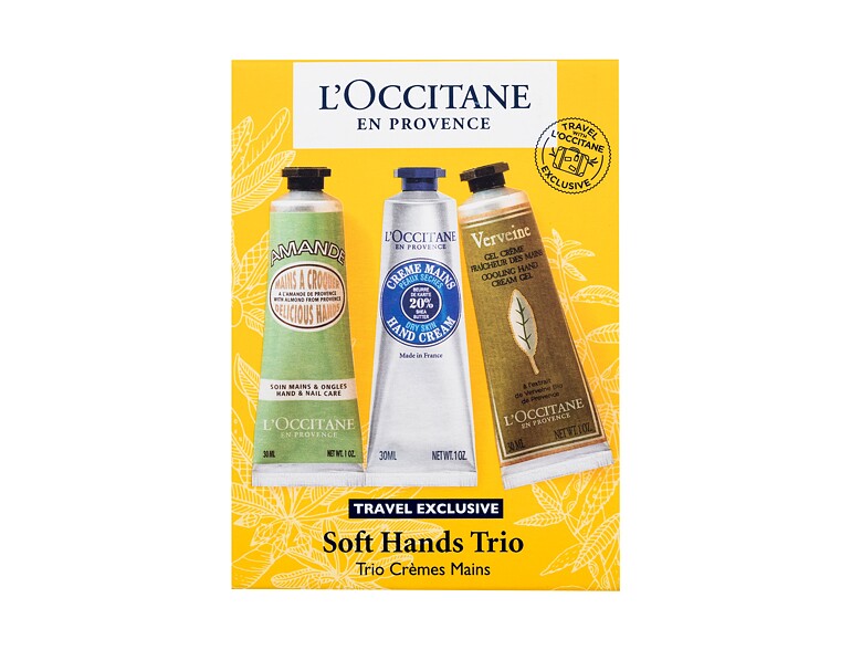 Crème mains L'Occitane Soft Hands Trio 30 ml Sets
