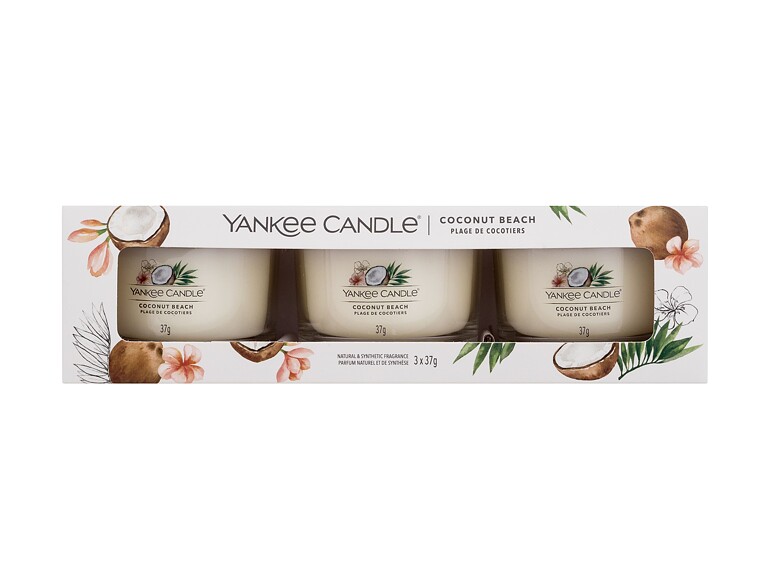 Duftkerze Yankee Candle Coconut Beach 37 g Sets