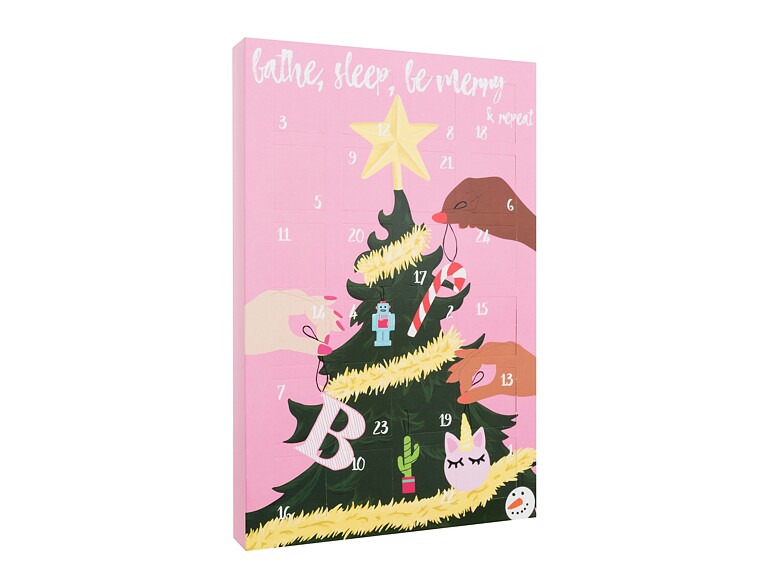 Badebombe Bomb Cosmetics Bathe, Sleep, Be Merry & Repeat Advent Calendar 1 St. Beschädigte Schachtel Sets