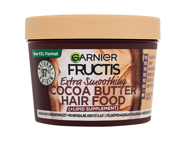 Haarmaske Garnier Fructis Hair Food Cocoa Butter Extra Smoothing Mask 400 ml