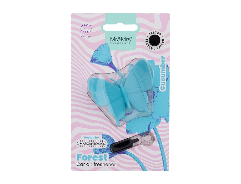 Autoduft Mr&Mrs Fragrance Forest Butterfly Light Blue 1 St. Beschädigte Verpackung