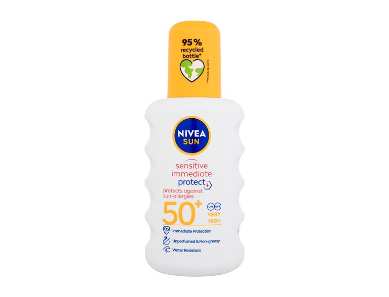 Sonnenschutz Nivea Sun Sensitive Immediate Protect+ Sun-Allergy SPF50+ 200 ml