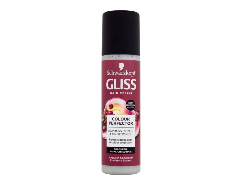 Spray curativo per i capelli Schwarzkopf Gliss Colour Perfector Express Repair Conditioner 200 ml