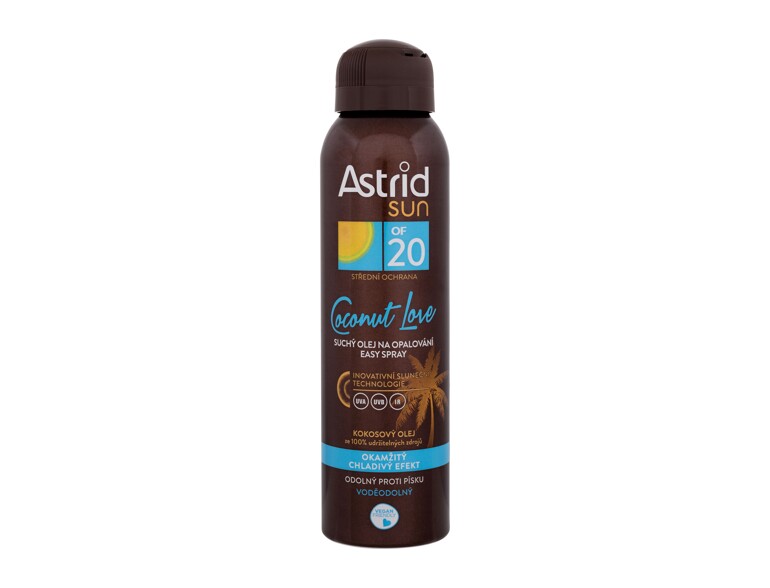 Sonnenschutz Astrid Sun Coconut Love Dry Easy Oil Spray SPF20 150 ml Beschädigtes Flakon