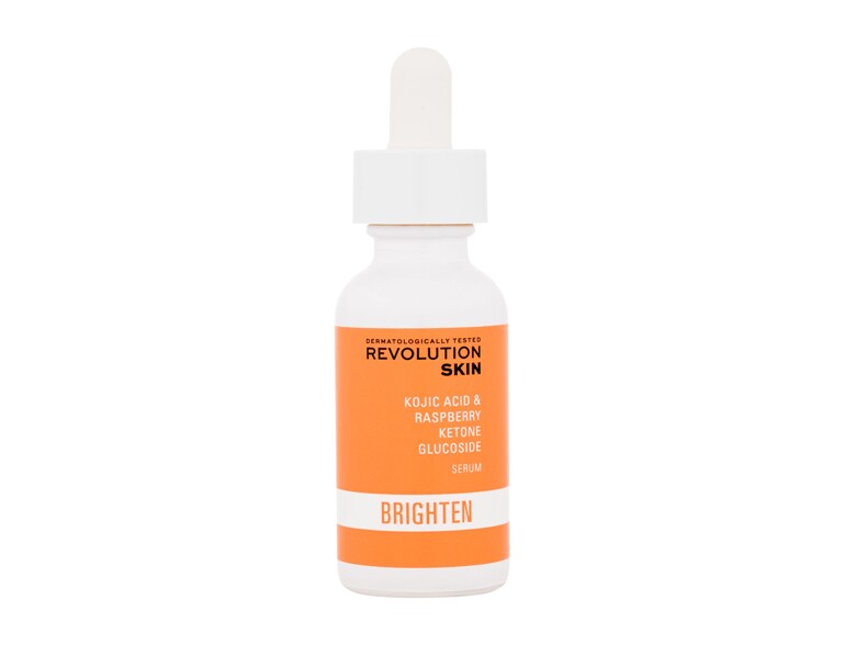 Gesichtsserum Revolution Skincare Brighten Kojic Acid & Raspberry Ketone Glucoside Serum 30 ml Beschädigte Schachtel