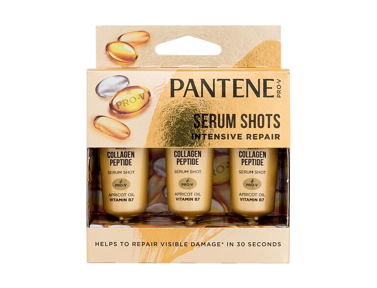 Haarserum Pantene Intensive Repair (Repair & Protect) Rescue Shots 3x15 ml Beschädigte Schachtel
