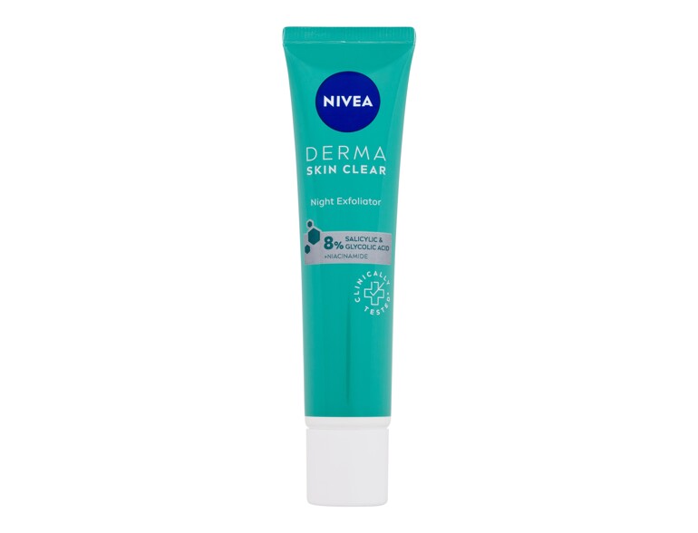 Peeling Nivea Derma Skin Clear Night Exfoliator 40 ml Beschädigte Schachtel