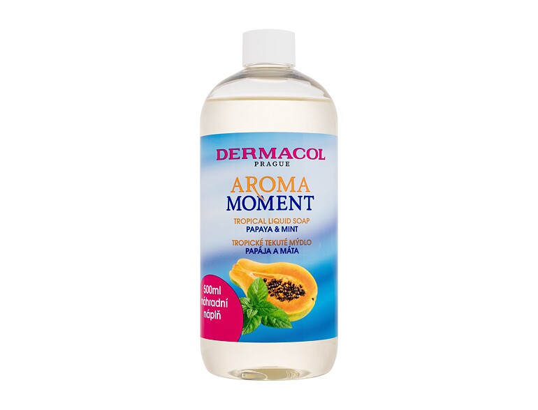 Flüssigseife Dermacol Aroma Moment Papaya & Mint Tropical Liquid Soap Nachfüllung 500 ml