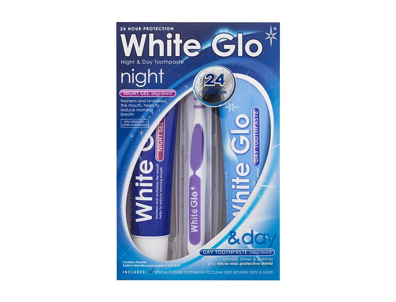 Zahnpasta  White Glo Night & Day Toothpaste 100 g Beschädigte Schachtel