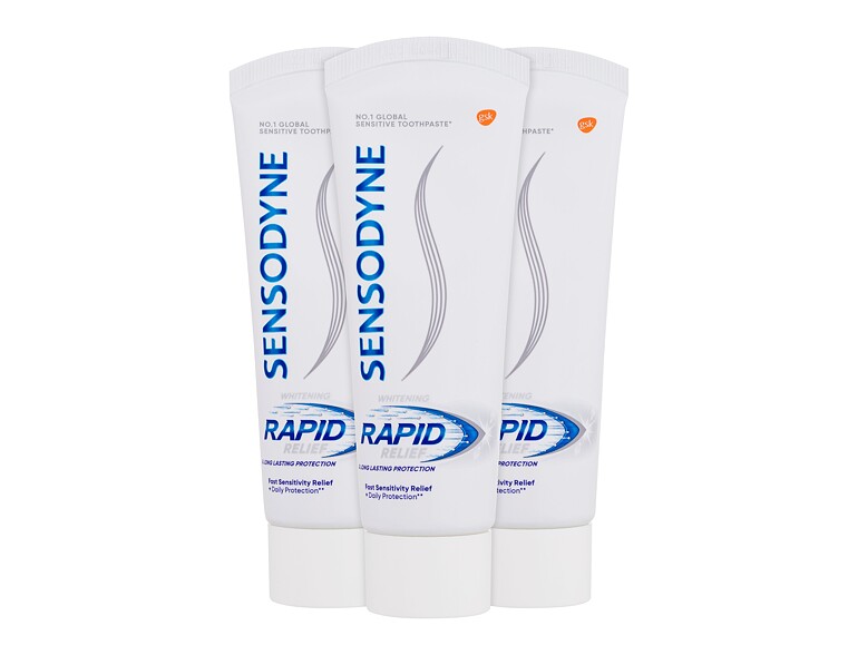 Zahnpasta  Sensodyne Rapid Relief Whitening Trio 3x75 ml