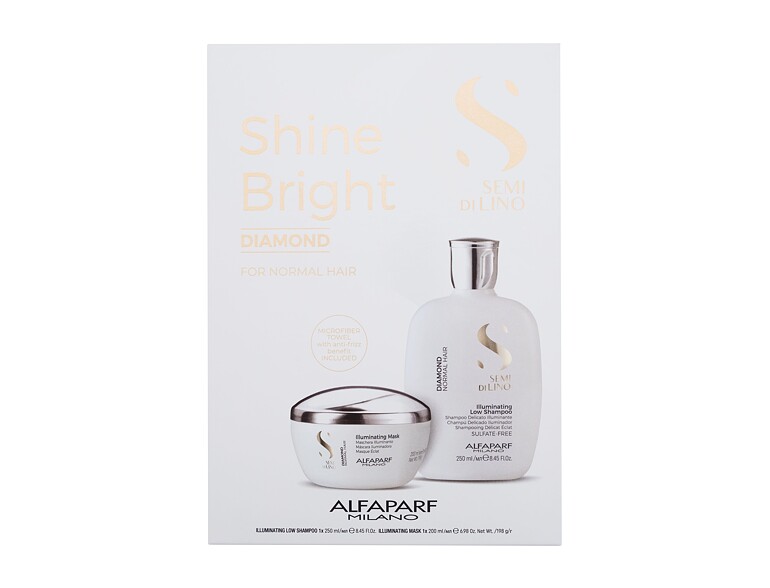 Shampoo ALFAPARF MILANO Semi Di Lino Diamond llluminating 250 ml Sets