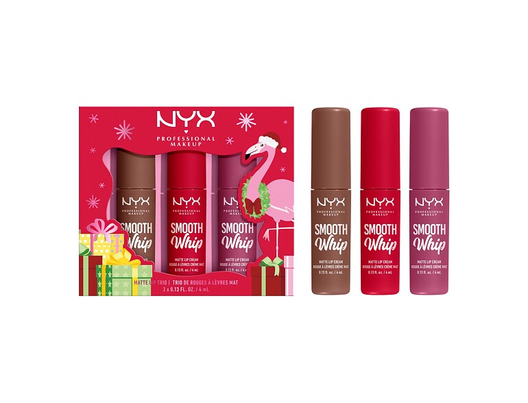Lippenstift NYX Professional Makeup Fa La La L.A. Land Smooth Whip Matte Lip Cream Trio 3x4 ml Sets