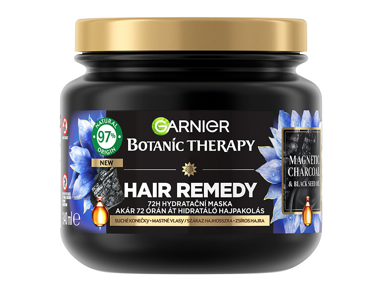 Maschera per capelli Garnier Botanic Therapy Magnetic Charcoal Hair Remedy 340 ml