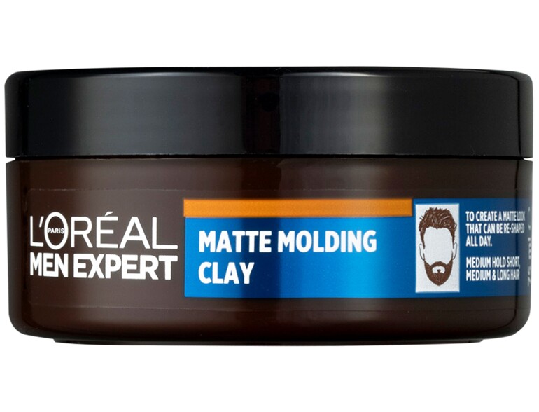 Haarcreme L'Oréal Paris Men Expert Barber Club Messy Hair Molding Clay 75 ml