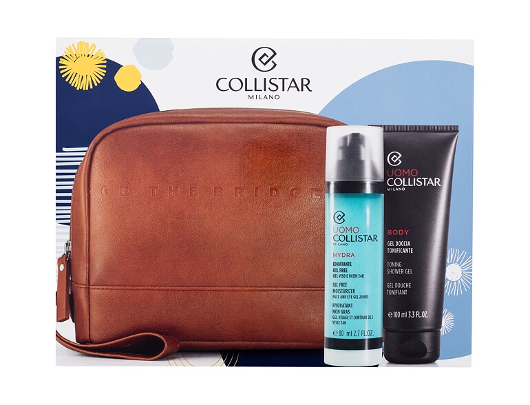 Gesichtsgel Collistar Uomo Hydra Oil Free Moisturizer 80 ml Sets