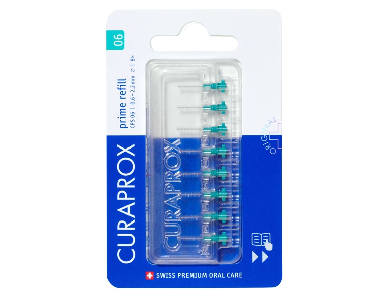 Zwischenraumzahnbürste Curaprox CPS 06 Prime Refill 0,6 - 2,2 mm 8 St.
