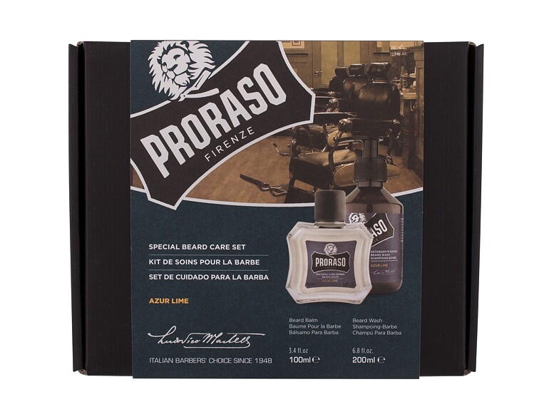 Shampoo PRORASO Azur Lime Special Beard Care Set 200 ml Sets