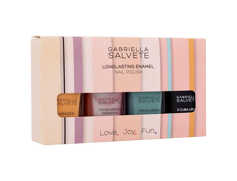 Nagellack Gabriella Salvete Longlasting Enamel Nail Polish Set 11 ml Beschädigte Schachtel Sets