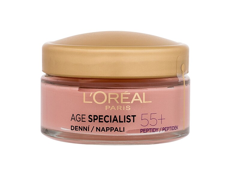 Tagescreme L'Oréal Paris Age Specialist 55+ Anti-Wrinkle Brightening Care 50 ml Beschädigte Schachtel