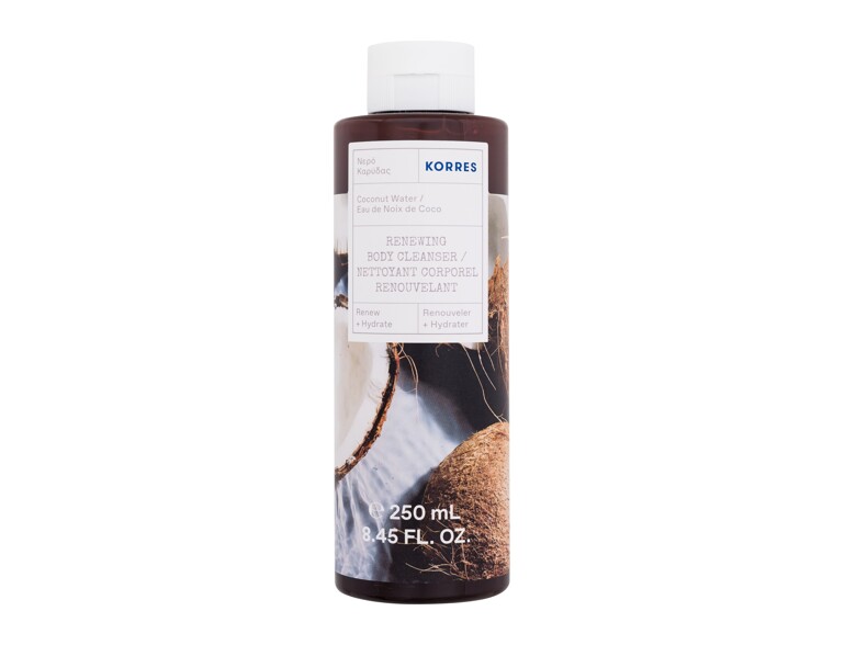 Doccia gel Korres Coconut Water Renewing Body Cleanser 250 ml