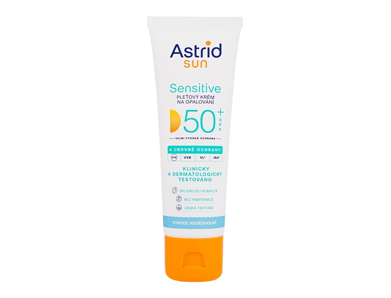 Sonnenschutz fürs Gesicht Astrid Sun Sensitive Face Cream SPF50+ 50 ml