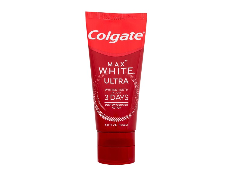 Dentifricio Colgate Max White Ultra Active Foam 50 ml scatola danneggiata