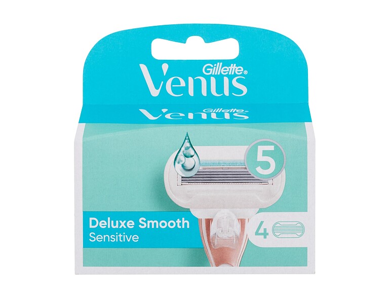 Ersatzklinge Gillette Venus Deluxe Smooth Sensitive 4 St. Beschädigte Schachtel