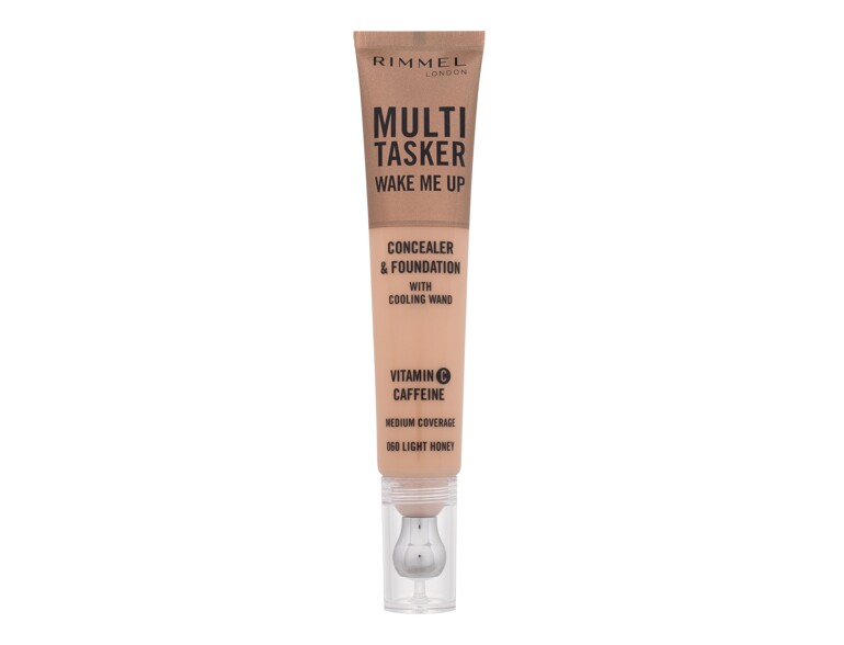 Concealer Rimmel London Multi Tasker Wake Me Up Concealer & Foundation 20 ml 060 Light Honey