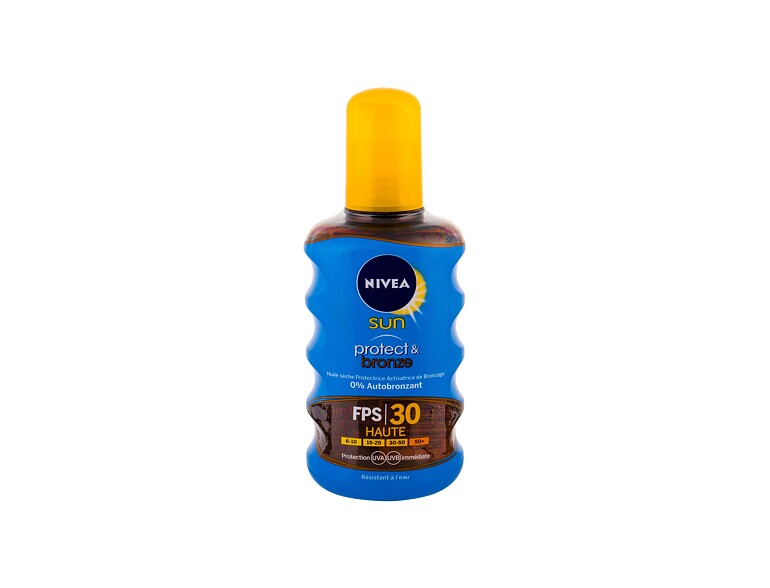 Sonnenschutz Nivea Sun Protect & Bronze Oil Spray SPF30 200 ml Beschädigtes Flakon