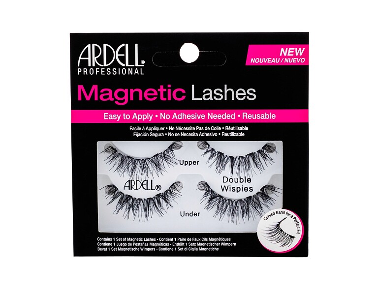 Falsche Wimpern Ardell Magnetic Double Wispies 1 St. Black Beschädigte Schachtel