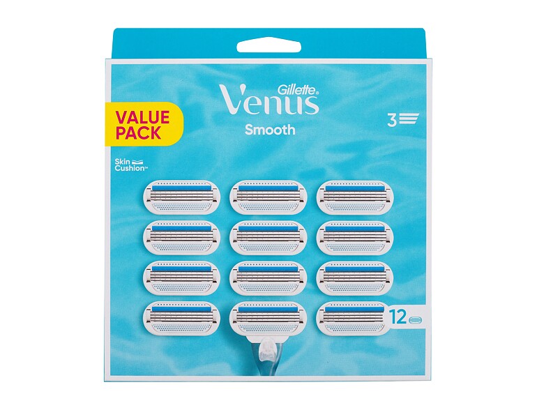 Ersatzklinge Gillette Venus Smooth 12 St. Beschädigte Schachtel