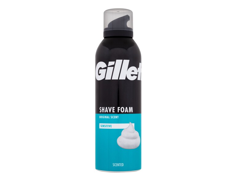 Rasierschaum Gillette Shave Foam Original Scent Sensitive 200 ml Beschädigtes Flakon