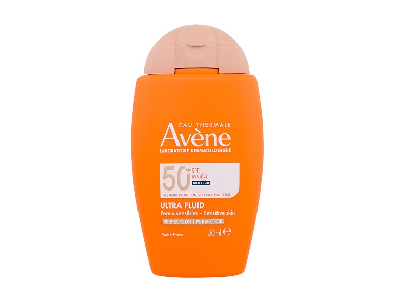 Soin solaire visage Avene Sun Ultra Fluid Perfector SPF50 50 ml boîte endommagée