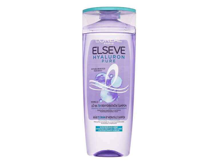Shampoo L'Oréal Paris Elseve Hyaluron Pure 400 ml Beschädigtes Flakon