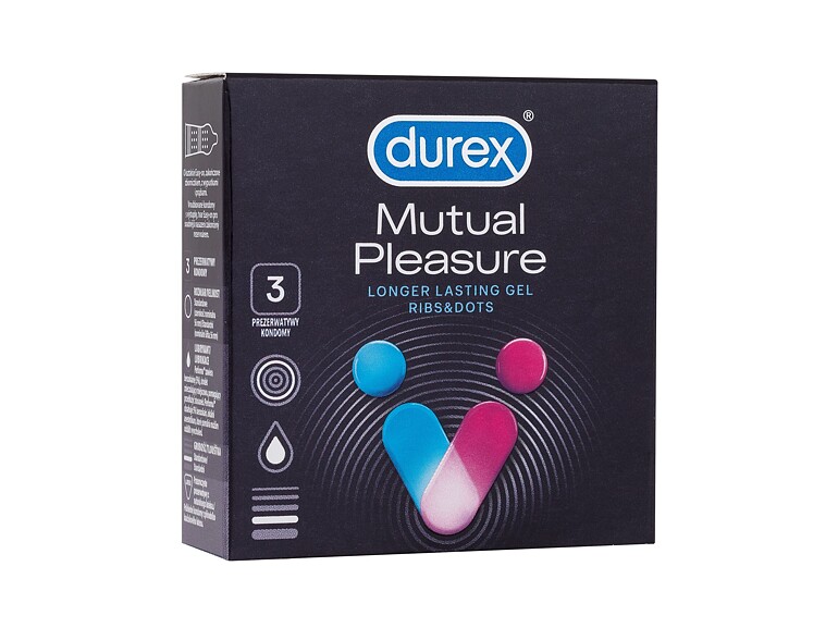 Kondom Durex Mutual Pleasure 3 St. Beschädigte Schachtel