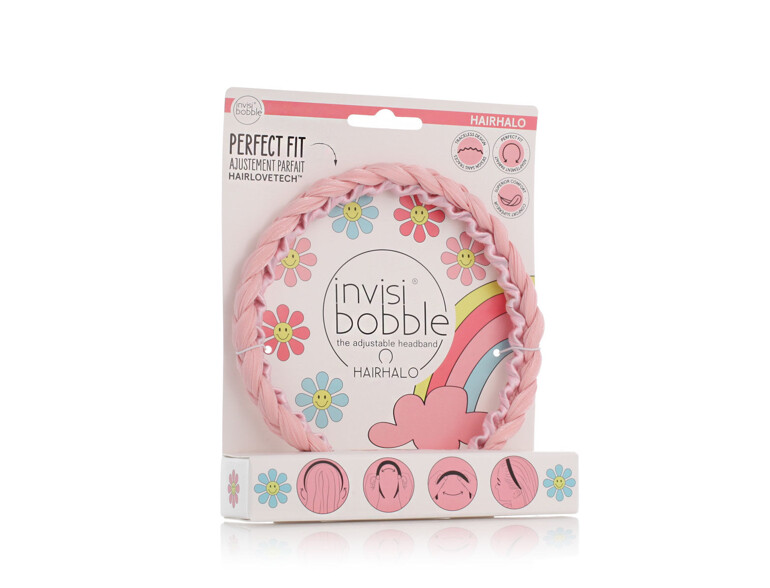 Haargummi Invisibobble Retro Dreamin' Hairhalo 1 St. Eat, Pink and be Merry