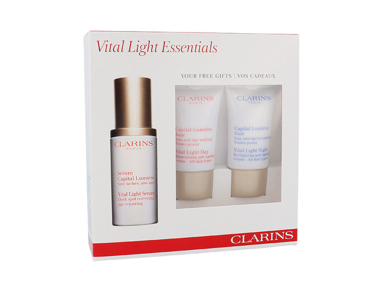 Sérum visage Clarins Vital Light 30 ml Sets