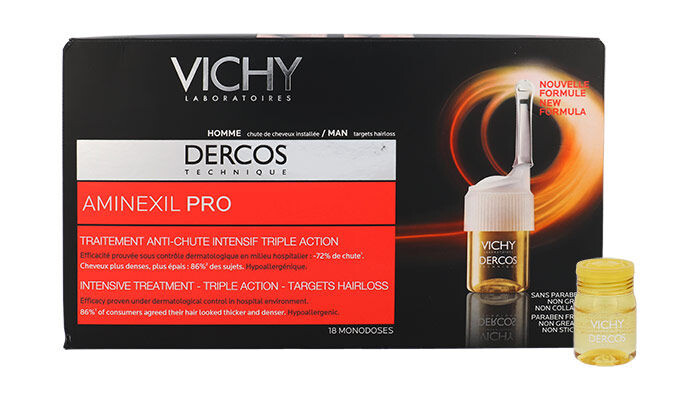 Mittel gegen Haarausfall Vichy Homme Aminexil Pro Intensive Treatment 18x6 ml Tester