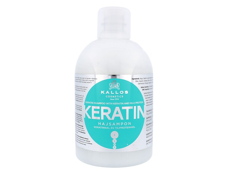 Shampoo Kallos Cosmetics Keratin 1000 ml Beschädigtes Flakon