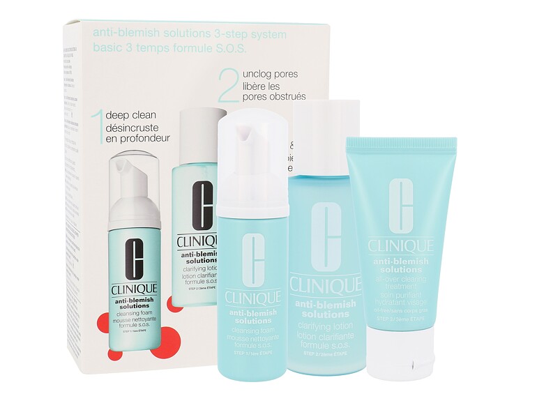 Reinigungswasser Clinique Anti-Blemish Solutions 100 ml Sets