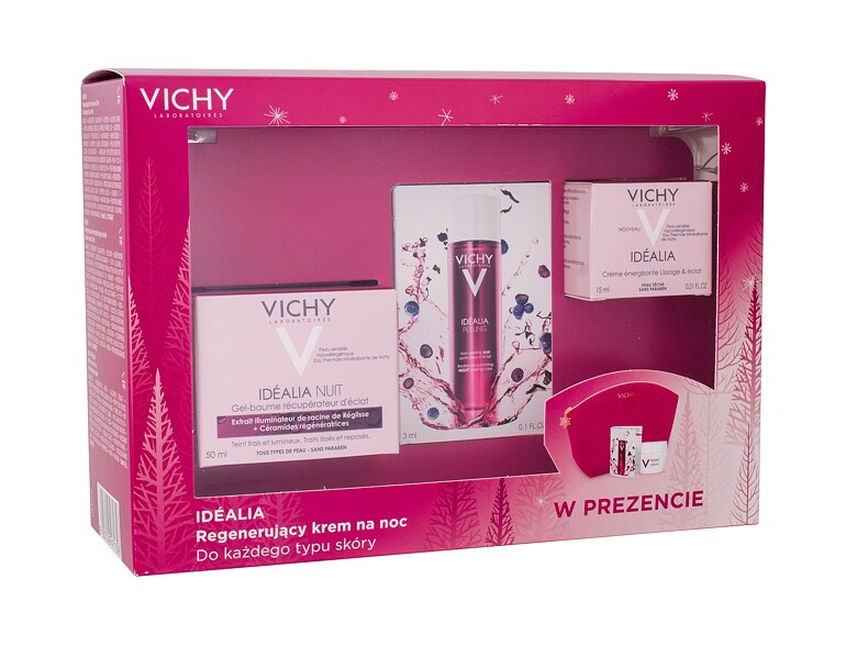 Nachtcreme Vichy Idéalia Recovery Gel-Balm 50 ml Sets