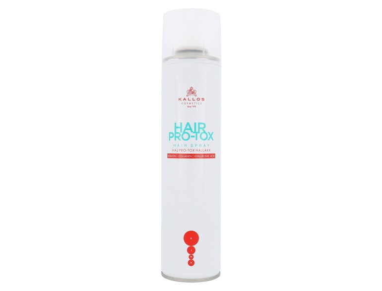 Laque Kallos Cosmetics Hair Pro-Tox 400 ml flacon endommagé