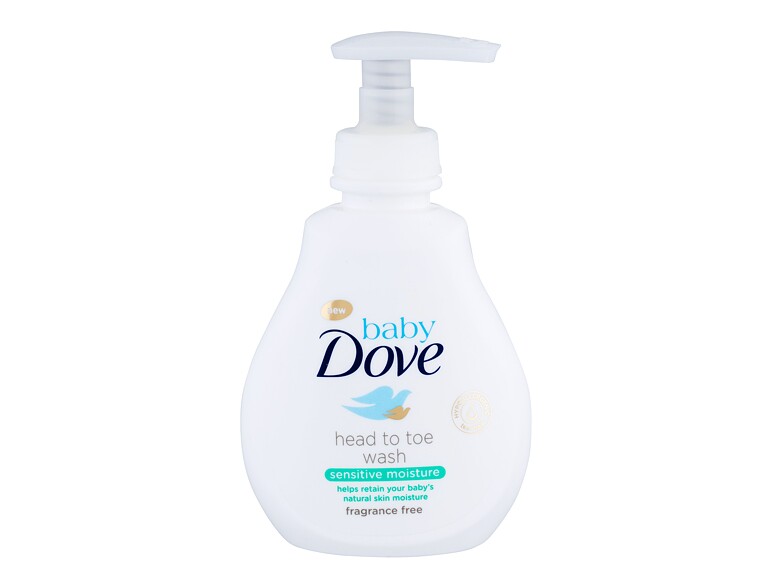 Bain moussant Dove Baby Sensitive Moisture Head To Toe Wash 200 ml flacon endommagé