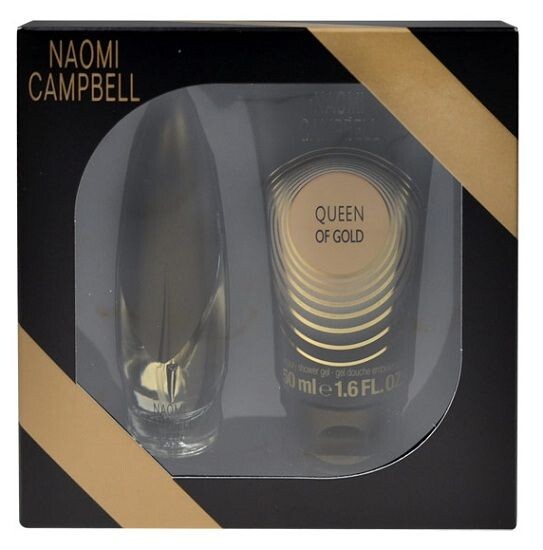 Eau de Toilette Naomi Campbell Queen Of Gold 15 ml Beschädigte Schachtel Sets
