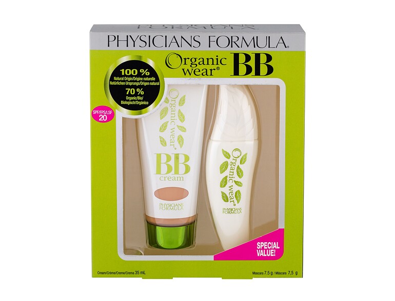 BB crème Physicians Formula Organic Wear Natural Origin BB Kit SPF20 35 ml Light/Medium boîte endomm